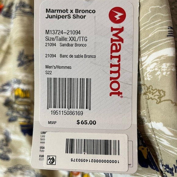 Marmot X Bronco Juniper Springs Short - Picture 5 of 6